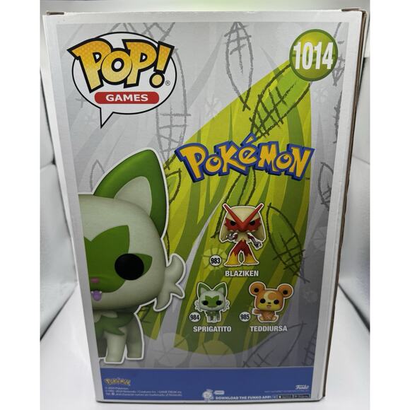 Funko Pop Jumbo Pokémon Sprigatito #1014 Target Exclusive New In Box Sealed - Picture 2 of 4